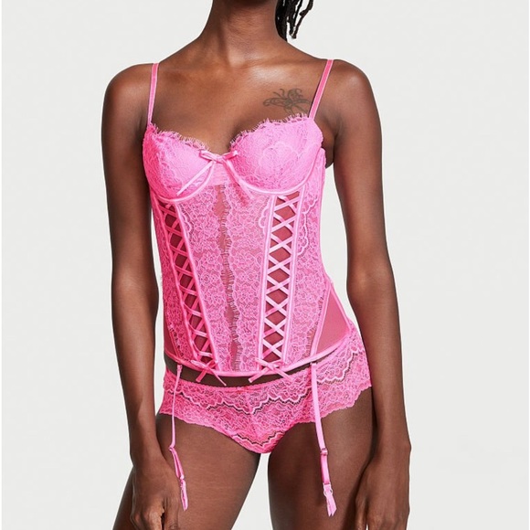 Very Sexy by Victoria Wicked Unlined Corset set NWT - Picture 1 of 4